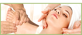 photo of reflexology and facial treatments